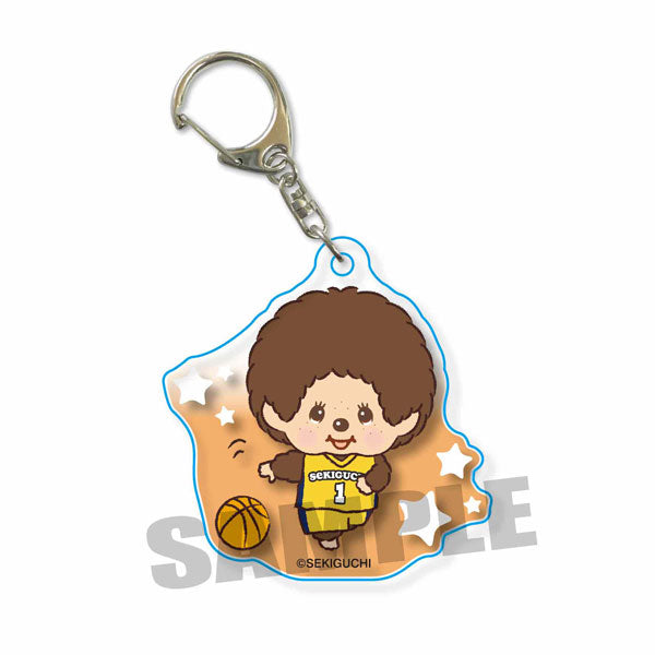Acrylic Keychain Monchhichi Sports/Basketball [Bellhouse][GOODS]