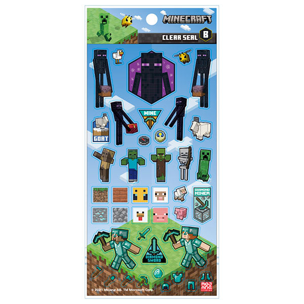 MINECRAFT マインクラフト クリアシール/B [エンスカイ][GOODS]