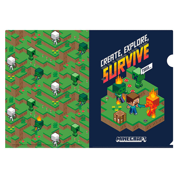 MINECRAFT マインクラフト A4クリアファイル B [エンスカイ][GOODS]