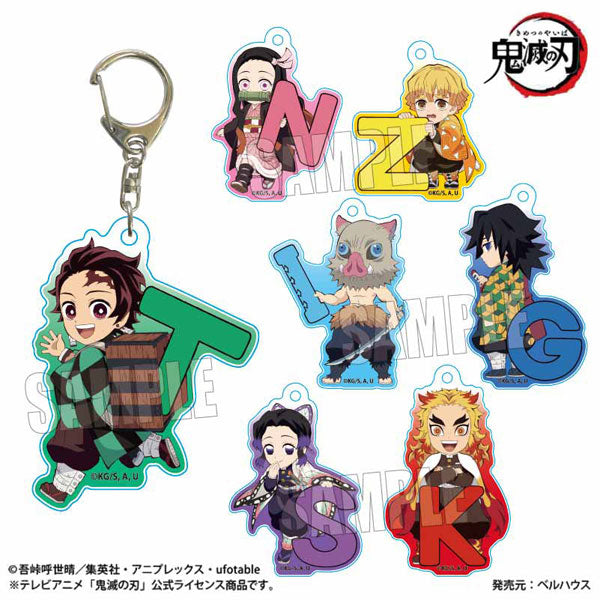 Trading Acrylic Keychain "Demon Slayer: Kimetsu no Yaiba" Alphabet ver. 1 Box / 7 Pieces [Bellfine][Trading]