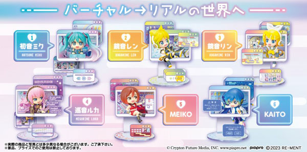 【初音ミクシリーズ】WINDOW FIGURE collection 1箱6個入り [リーメント][Tフィギュア]