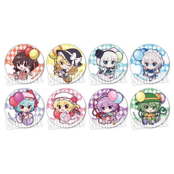 トレーディング缶バッジ 東方Project/ぷかっしゅ バルーンver. 1箱8個入り [ベルハウス][トレーディング]