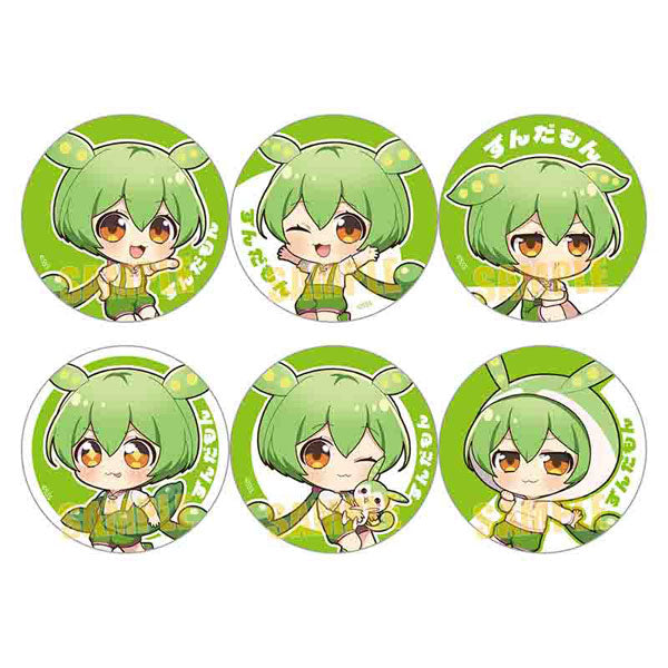 トレーディング缶バッジなのだ! ずんだもん 1箱6個入り [ベルハウス][トレーディング]
