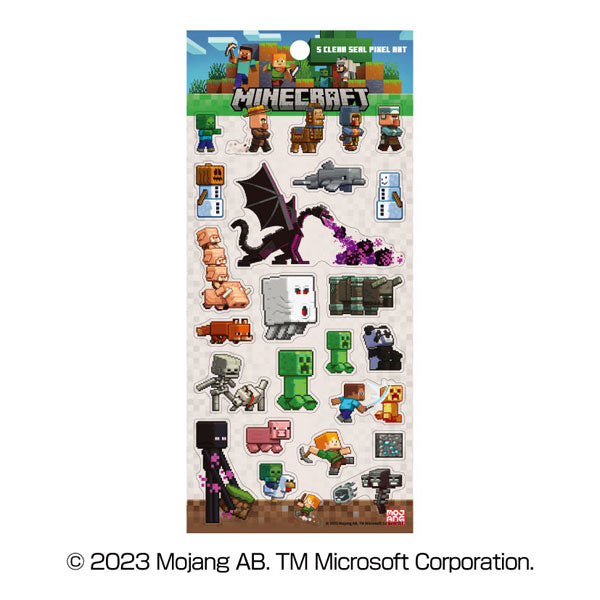MINECRAFT マインクラフト クリアシール ⑤PIXEL ART [エンスカイ][GOODS]