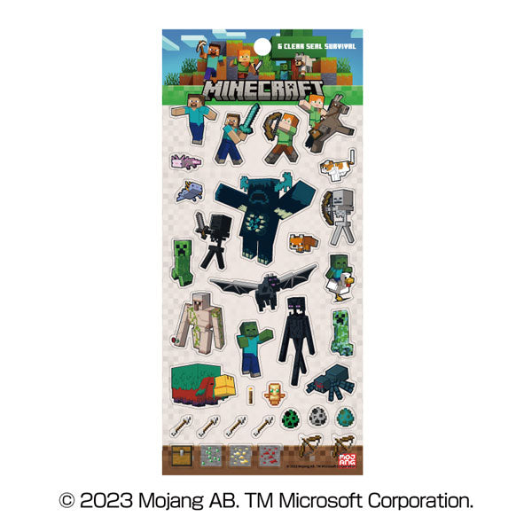 MINECRAFT マインクラフト クリアシール ⑥SURVIVAL [エンスカイ][GOODS]