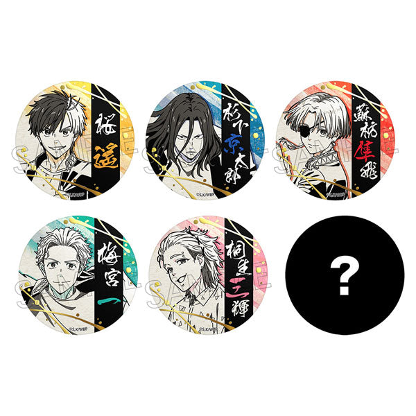 WIND BREAKER 箔押し和紙缶バッジ 1箱6個入り [ツインクル][トレーディング]