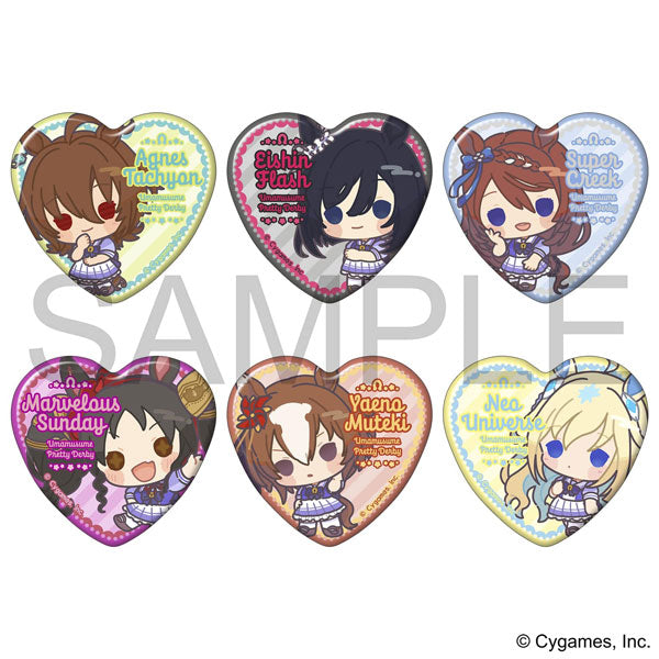 ウマ娘 プリティーダービー ハート型キャラバッジコレクション/Vol.6 1箱6個入り [ムービック][トレーディング]