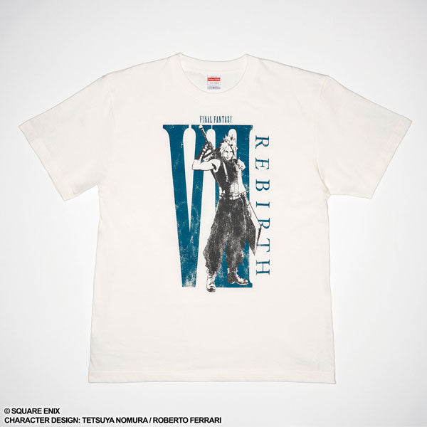 ファイナルファンタジーVII リバース Tシャツ クラウド・ストライフ(ホワイト×グリーン) [スクウェア・ エニックス][GOODS]