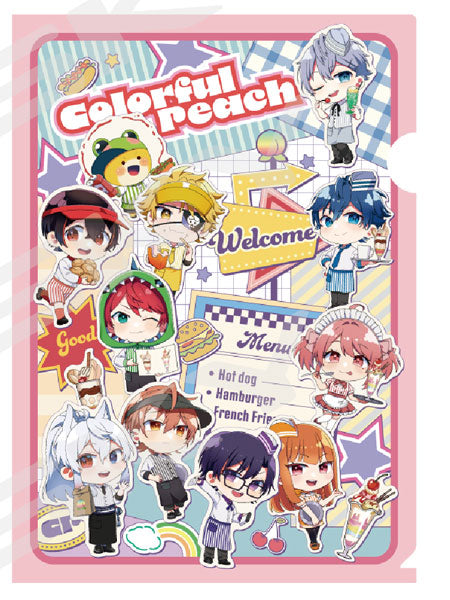 カラフルピーチ クリアファイル ダイナー ② [エンスカイ][GOODS]