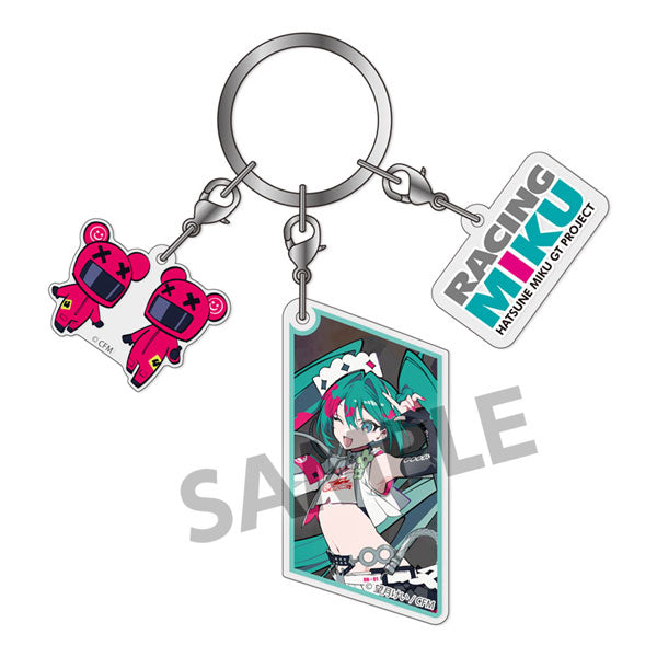 レーシングミク 2025 キービジュアル2 Ver. 3連アクリルキーホルダー [ホビーストック][GOODS]