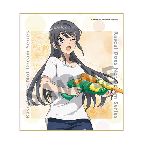 青春ブタ野郎シリーズ 描き下ろしミニ色紙 桜島麻衣の夏休み 水遊び ver. [ホビーストック][GOODS]
