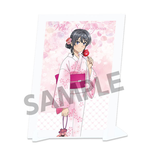 青春ブタ野郎シリーズ 描き下ろしビジュアルアクリルプレート 桜島麻衣の夏休み 浴衣 ver. [ホビーストック][GOODS]