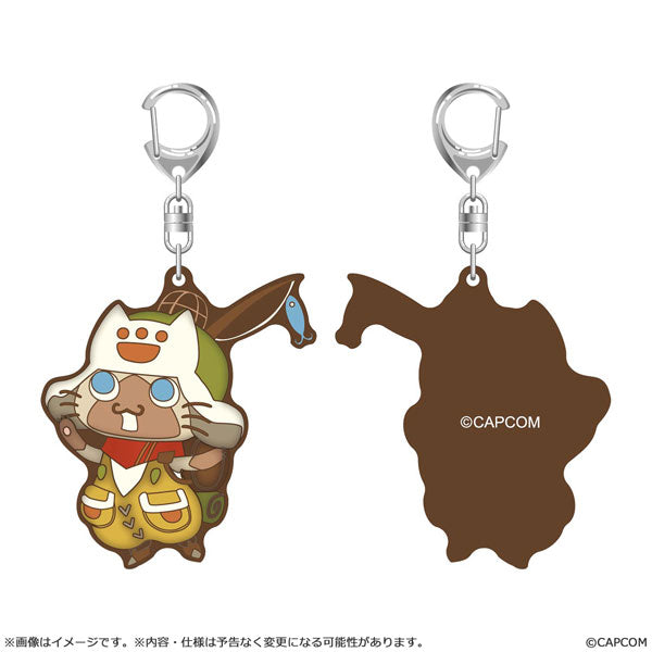 ラバーキーホルダー モンスターハンターワイルズ オトモアイルー [カプコン (玩具)][GOODS]