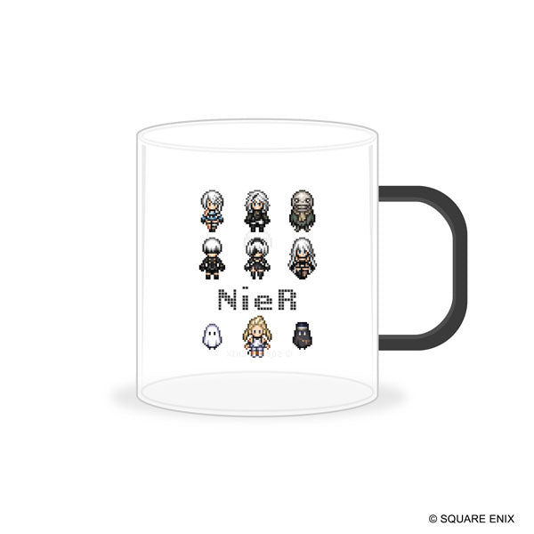 NieR Series ガラスマグカップ ドット絵ver. [スクウェア・ エニックス][GOODS]