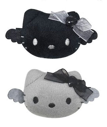 ハローキティ ぬいぐるみマルチクリップ ブラック&グレー [ティー・シー・ピー][GOODS]
