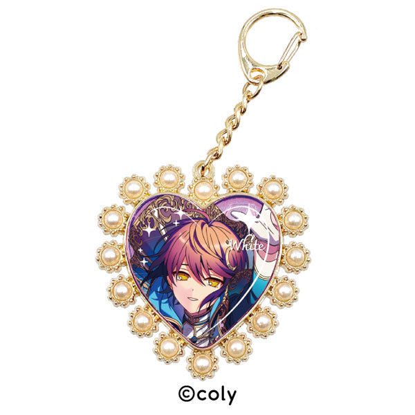 魔法使いの約束 ハートビジューキーホルダー 6.ホワイト [エンスカイ][GOODS]