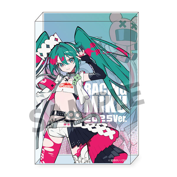 レーシングミク 2025 キービジュアル1 Ver. アクリルブロック [ホビーストック][GOODS]