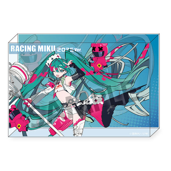 レーシングミク 2025 キービジュアル2 Ver. アクリルブロック [ホビーストック][GOODS]