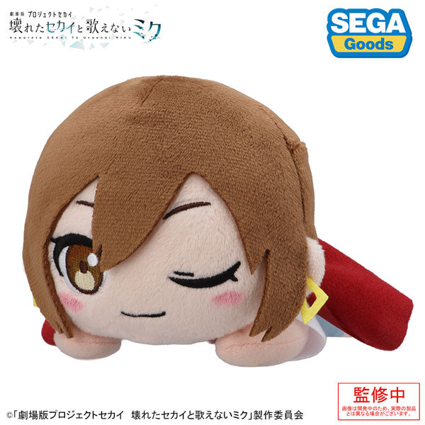 「劇場版プロジェクトセカイ 壊れたセカイと歌えないミク」  寝そべり ぬいぐるみ“ストリートのセカイのMEIKO” [セガ フェイブ][GOODS]