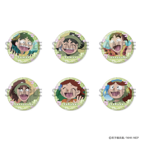 Nintama Rantaro Can Badge Set ~Selection Full of Samon & Sannosuke & Sakubei~ 1 box / 10 pieces [Sol International][Trading]
