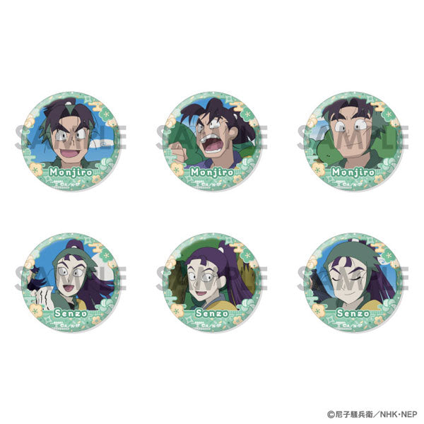 Nintama Rantaro Can Badge Set ~Monjiro & Senzo Full Selection~ 1 Box of 10 [Sol International][Trading]