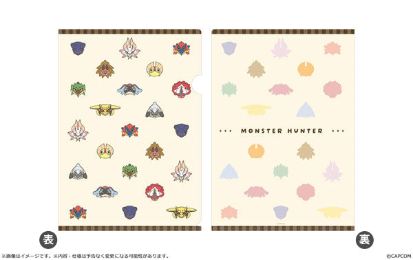 モンスターハンター モンでふぉ クリアファイル 総柄 [カプコン(玩具)][GOODS]
