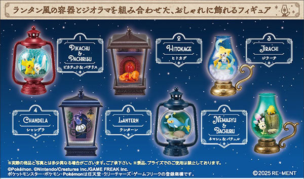 Pokémon LANTERN DIORAMA Box of 6 [Re-ment][T Figure]