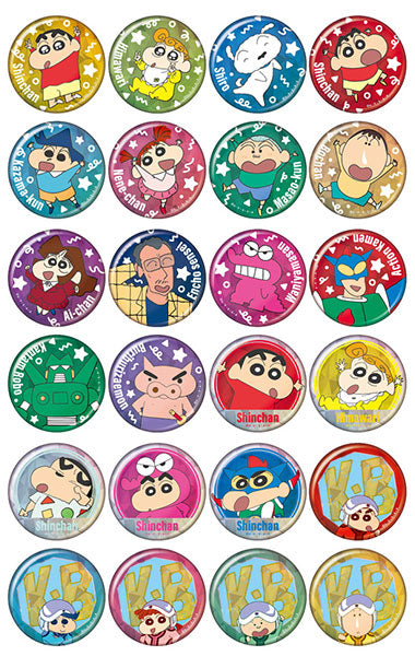 クレヨンしんちゃん スパークルカンバッジコレクション 1箱24個入り [エンスカイ][トレーディング]