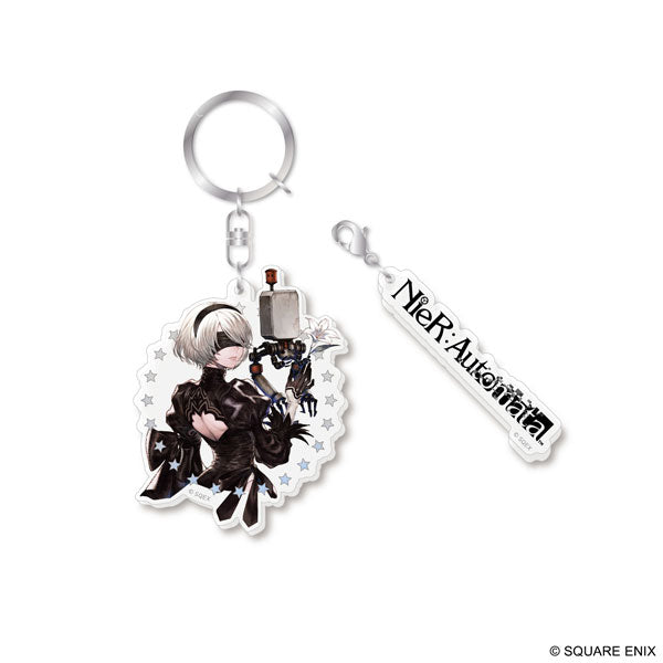 NieR Series 15th Anniversary アクリルキーホルダー 2B&ポッド042 [スクウェア・エニックス][GOODS]