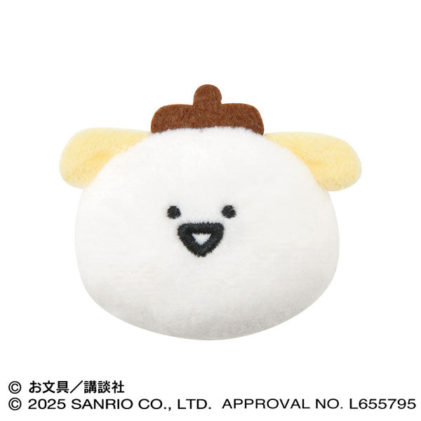 ポムポムプリン×お文具といっしょ もふもふバッジ ①お文具さん [エンスカイ][GOODS]