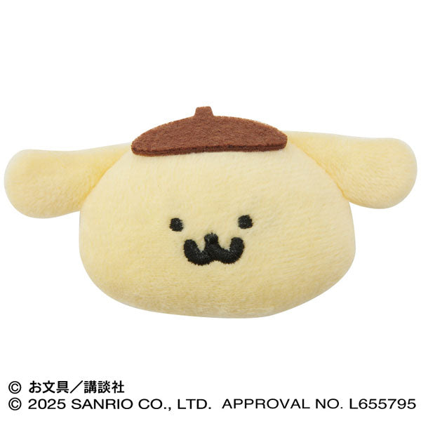 ポムポムプリン×お文具といっしょ もふもふバッジ ③ポムポムプリン [エンスカイ][GOODS]