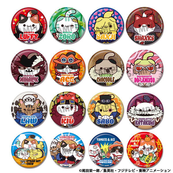 MEGA CAT PROJECT ワンピース ニャンピースニャーン! 缶バッジコレクション 1箱16個入り [メガハウス][トレーディング]