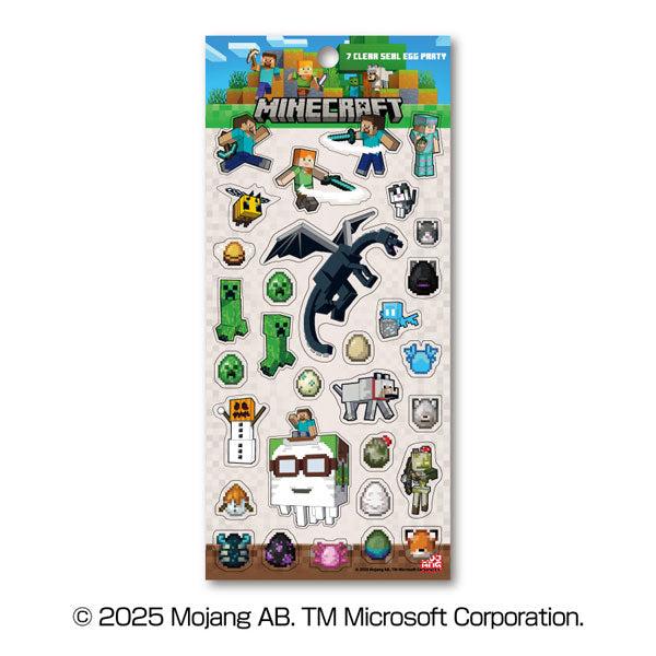 MINECRAFT マインクラフト クリアシール ⑦EGG PARTY [エンスカイ][GOODS]