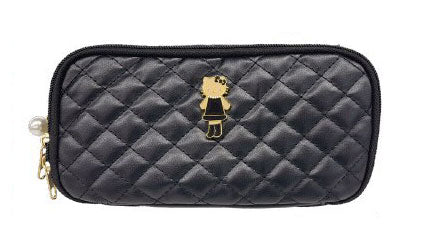 ハローキティ キルティングポーチ ブラック [ティー・シー・ピー][GOODS]