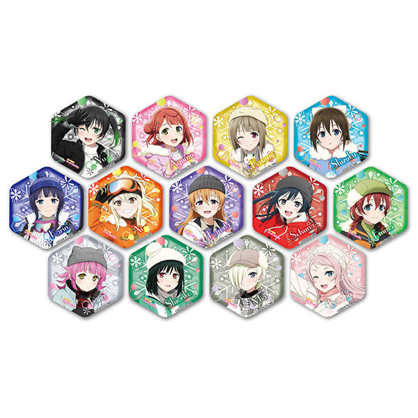 Love Live! Nijigasaki High School Idol Club Snowflake Can Badge Box of 13 [Ensky][Trading]