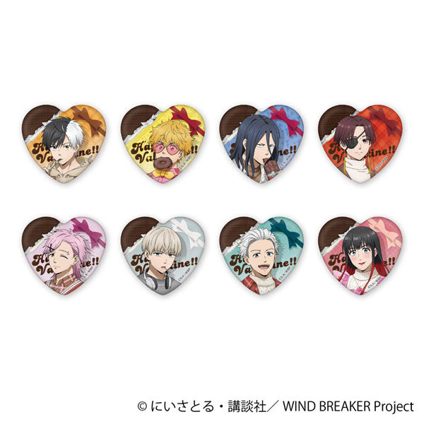 WIND BREAKER Holo Heart Character Badge Collection ~Valentine~ 1 Box of 8 [Movic][Trading]