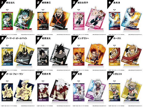 My Hero Academia Photo Style Acrylic Stand (Gum) 1 Box of 12 [F-toys Confect][Candy Toy]