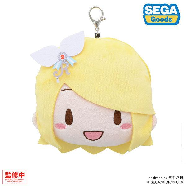 Project Sekai Colorful Stage! feat. Hatsune Miku Fuwapuchi Face Pouch with Reel - Kagamine Rin (Stage Sekai ver.) [Sega Fave][GOODS]