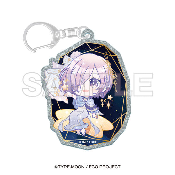 Fate/Grand Order×コニカミノルタプラネタリウム ミニキャラグリッターアクリルキーホルダー マシュ・キリエライト [イーディス][GOODS]