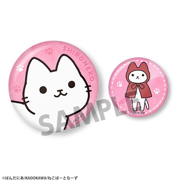 うごく!ねこむかしばなし 缶バッジセット シロネコ [ホビーストック][GOODS]