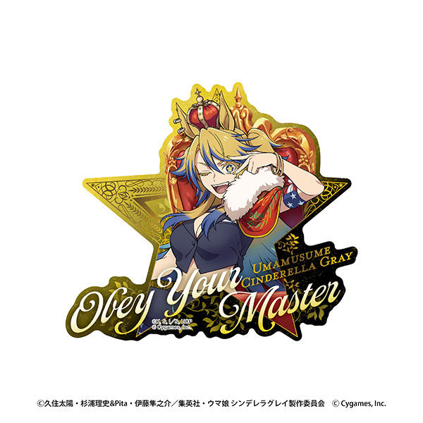 Anime Umamusume: Pretty Derby - Cinderella Gray Travel Sticker (5) Obey Your Master ~CHAMPIONS~ [Ensky][GOODS]