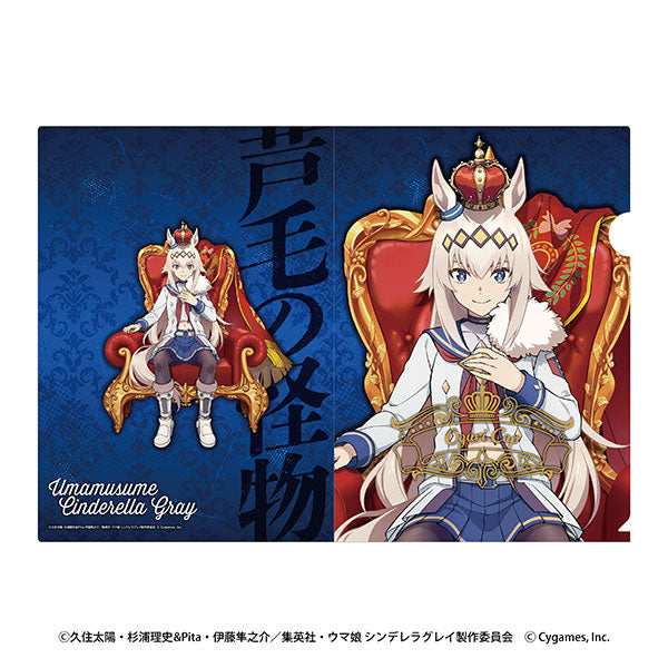 Anime "Umamusume: Pretty Derby - Cinderella Gray" Foil-Stamped A4 Clear File Vol. 1: Oguri Cap ~CHAMPIONS~ [Ensky][GOODS]