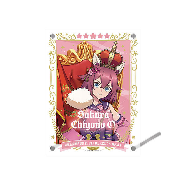アニメ『ウマ娘 シンデレラグレイ』 ブロマイド付きアクリルフォトフレーム③サクラチヨノオー~CHAMPIONS~ [エンスカイ][GOODS]