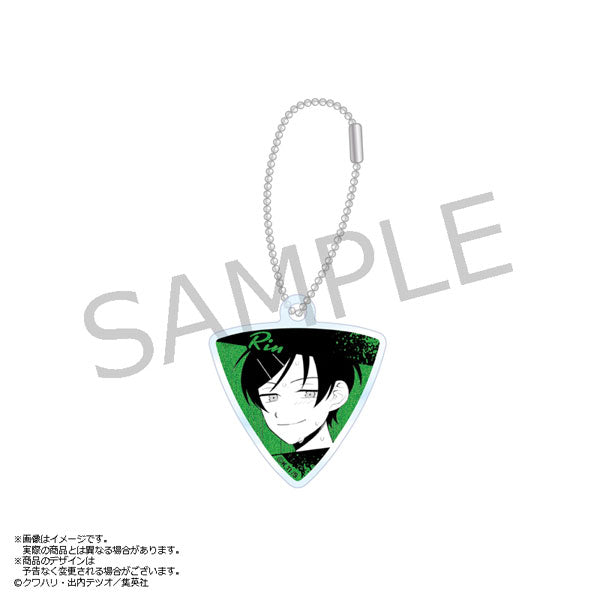 Normal Light Music Club Guitar Pick-shaped Metallic Acrylic Keychain - Rin Koyamai [AmiAmi][GOODS]