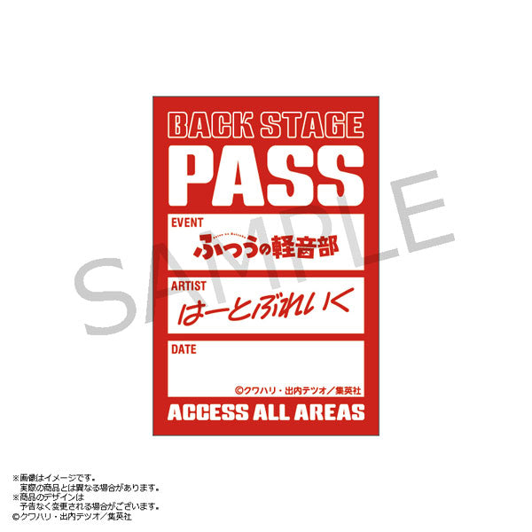 Futsū no Keionbu: Heartbreak Backstage Pass-style Satin Sticker [AmiAmi][GOODS]