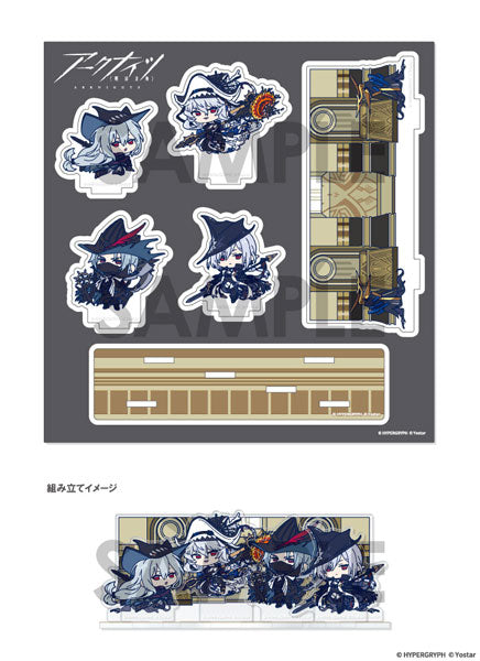 アークナイツ わちゃっと!ジオラマアクリルスタンド  B.スカジ&帰溟スペクター&ウルピアヌス&グレイディーア [ソル・インターナショナル][GOODS]