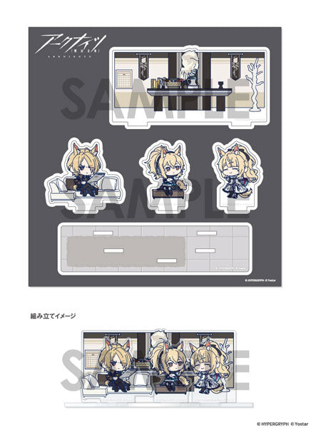 Arknights: Wachatto! Diorama Acrylic Stand - E. Mlynar & Nearl & Blemishine [Sol International][GOODS]
