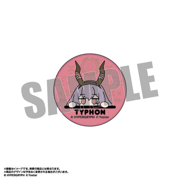 Arknights Rubber Peak! Rubber Can Badge Typhon [amiami][GOODS]