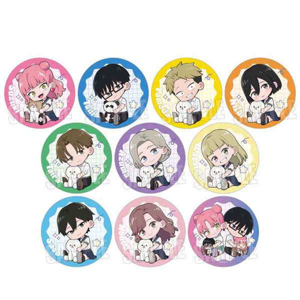 トレーディング缶バッジ TVアニメ『正反対な君と僕』/ぎゅぎゅっと 1箱10個入り [ベルハウス][トレーディング]