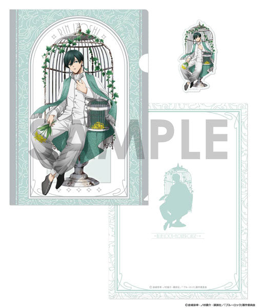 ブルーロック クリアファイル&ダイカットステッカーセット~Flower Cage~ 2.糸師 凛 [ソル・ インターナショナル][GOODS]